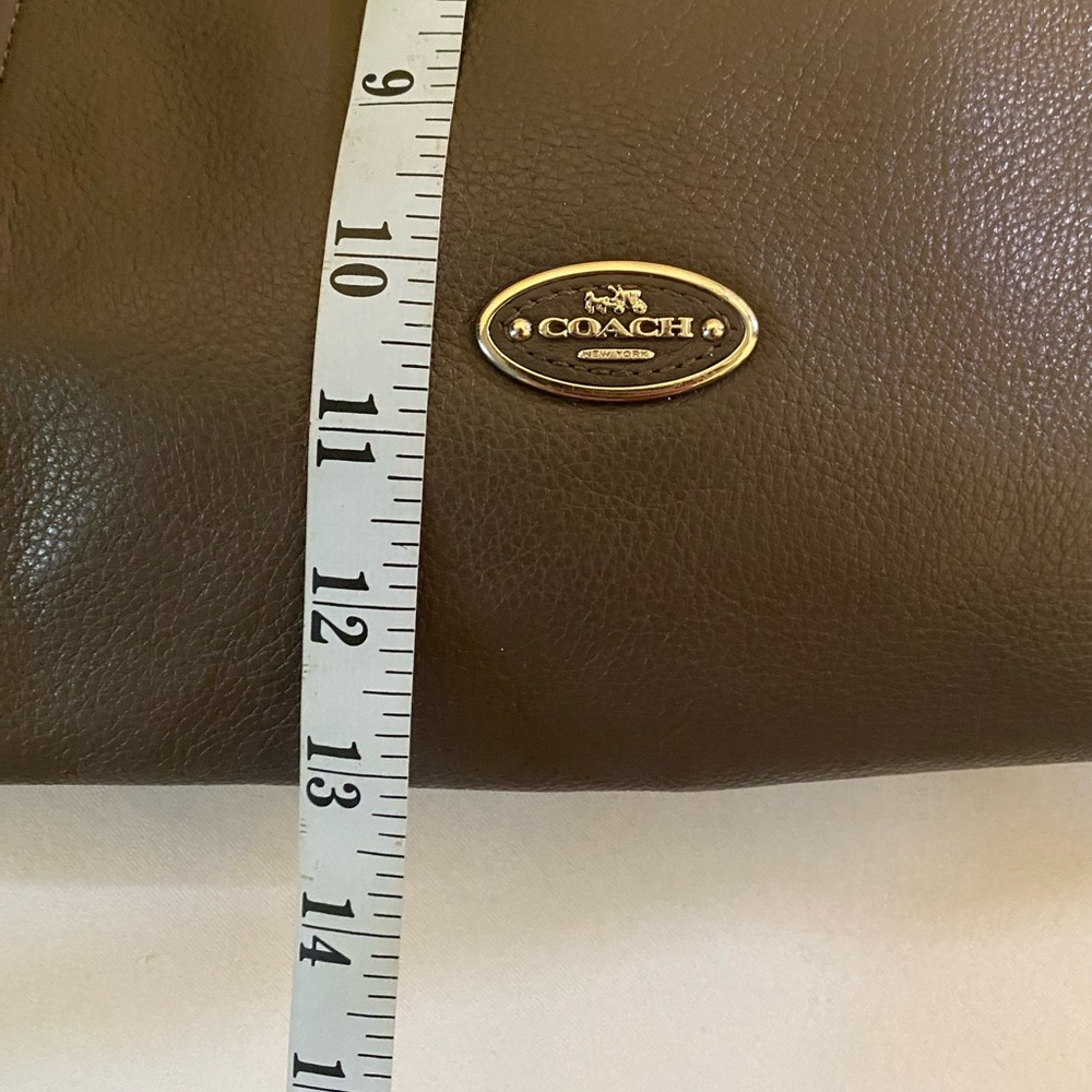 Coach Convertible Parker Brown/Grey Leather Hobo - Picture 9 of 13